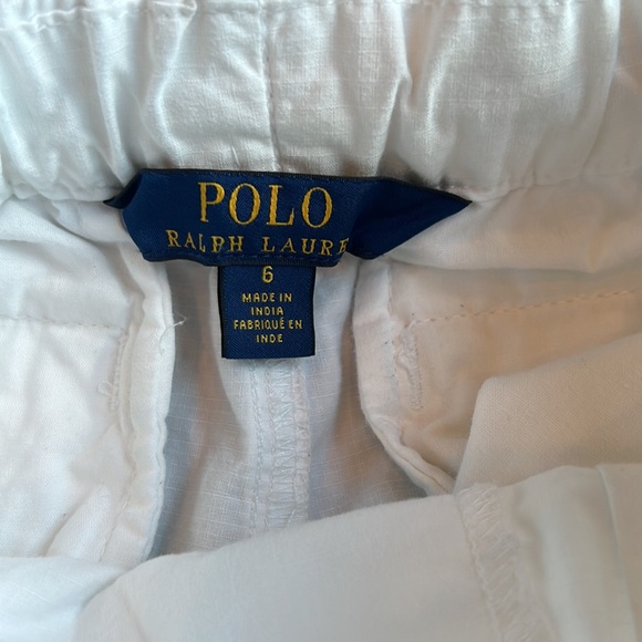 Polo Ralph Lauren Boys Size 6 White Ripstop Cargo Shorts - Picture 3 of 15